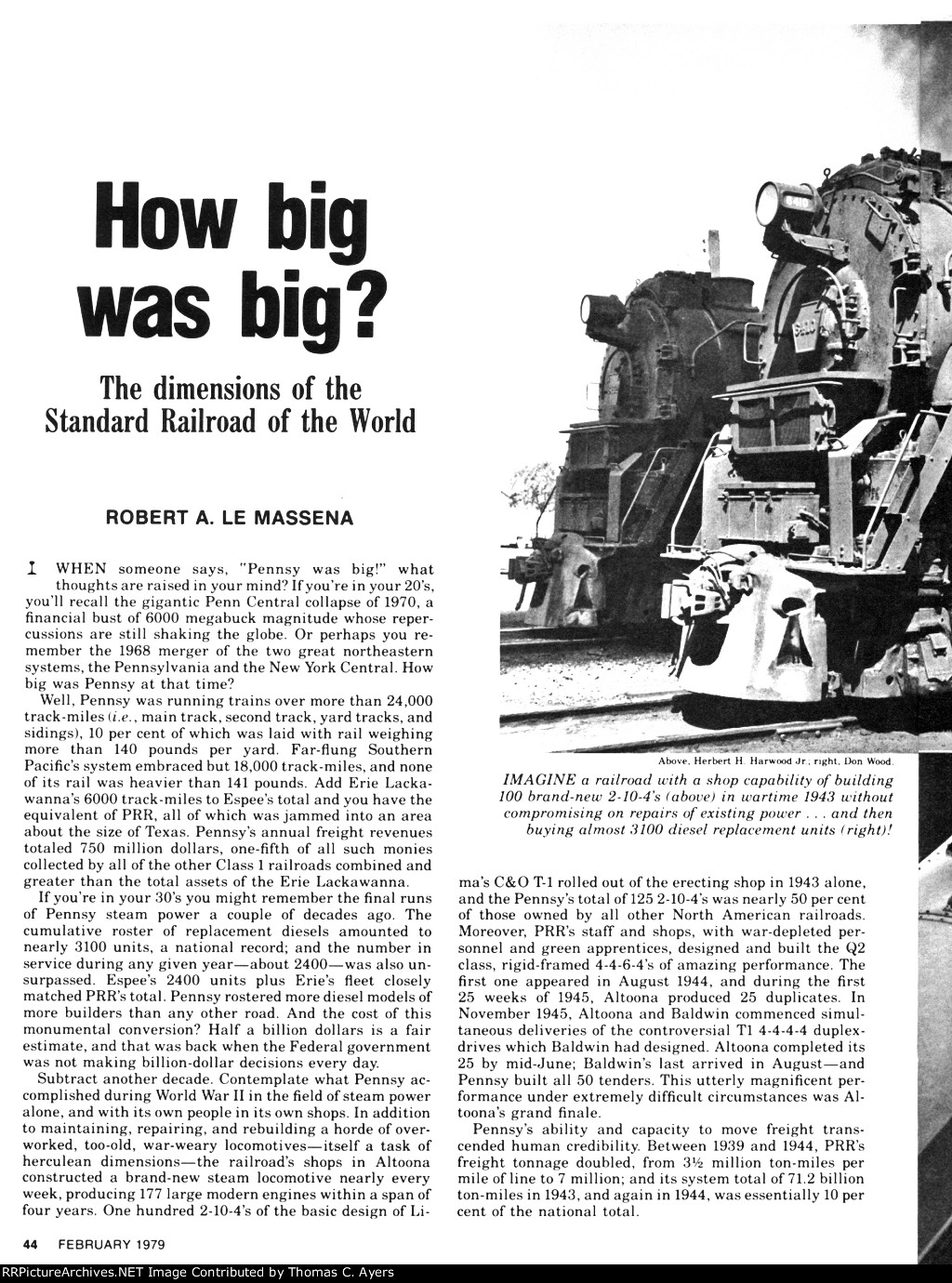 "How Big Was Big," Page 44, 1979